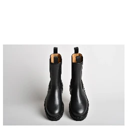 حذاء كاحل من الجلد