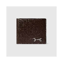 Leather wallet with Horsebit