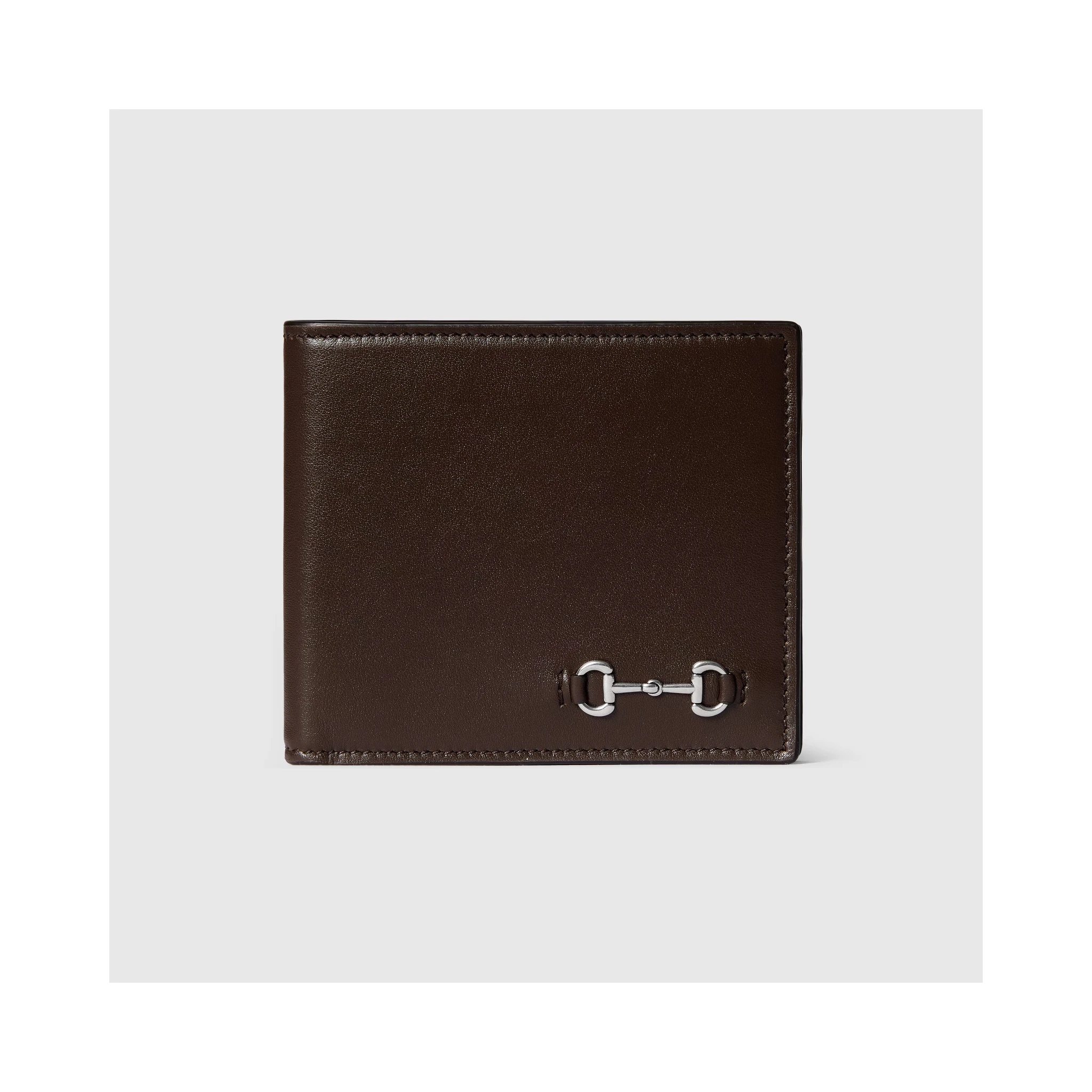 Leather wallet with Horsebit