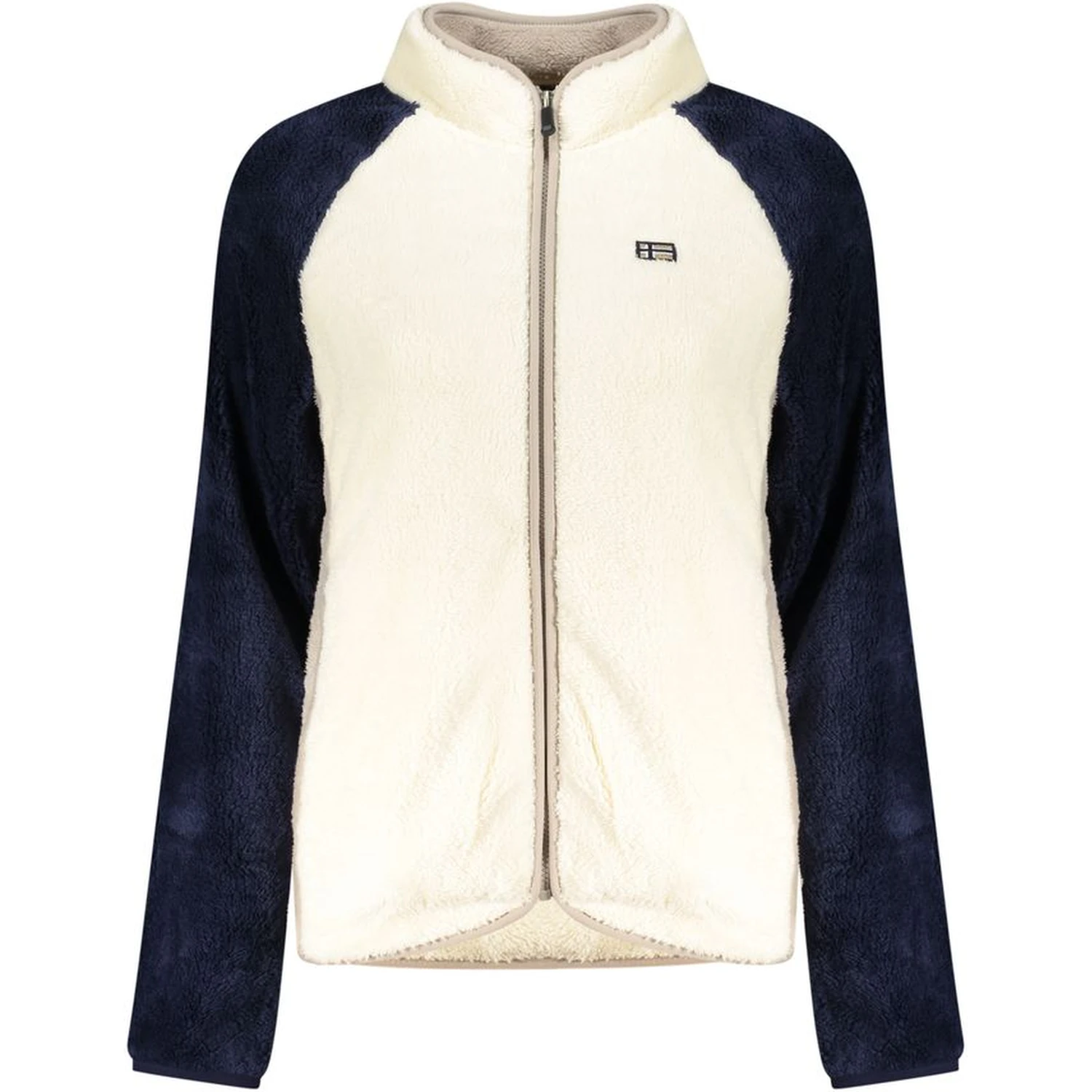 White Polyester Women Sweatshirt