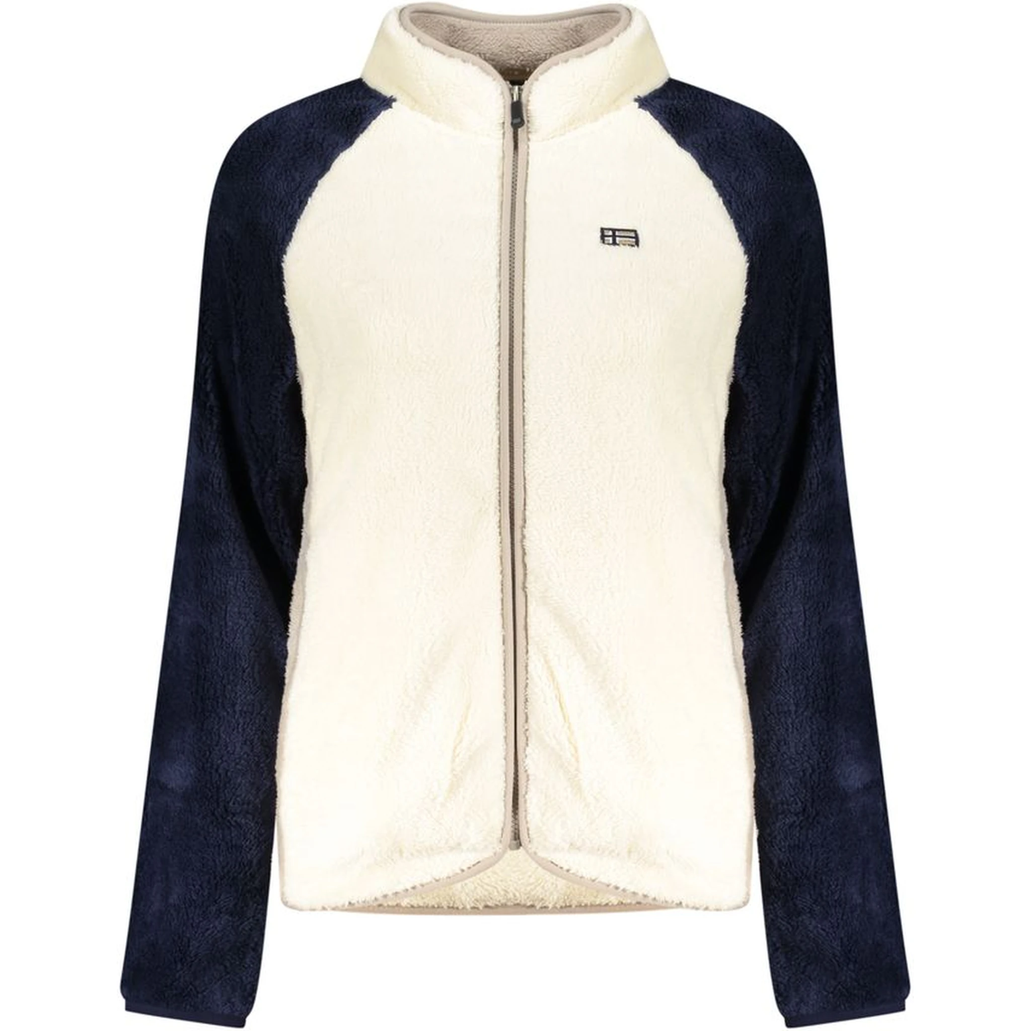 White Polyester Women Sweatshirt