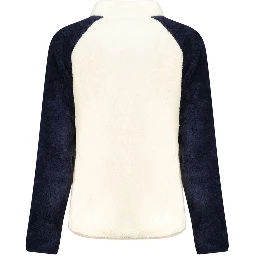 White Polyester Women Sweatshirt