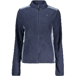 Blue Polyester Women Sweatshirt