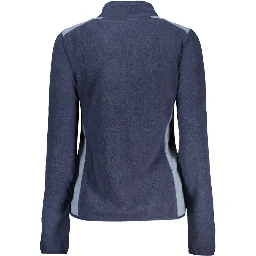 Blue Polyester Women Sweatshirt