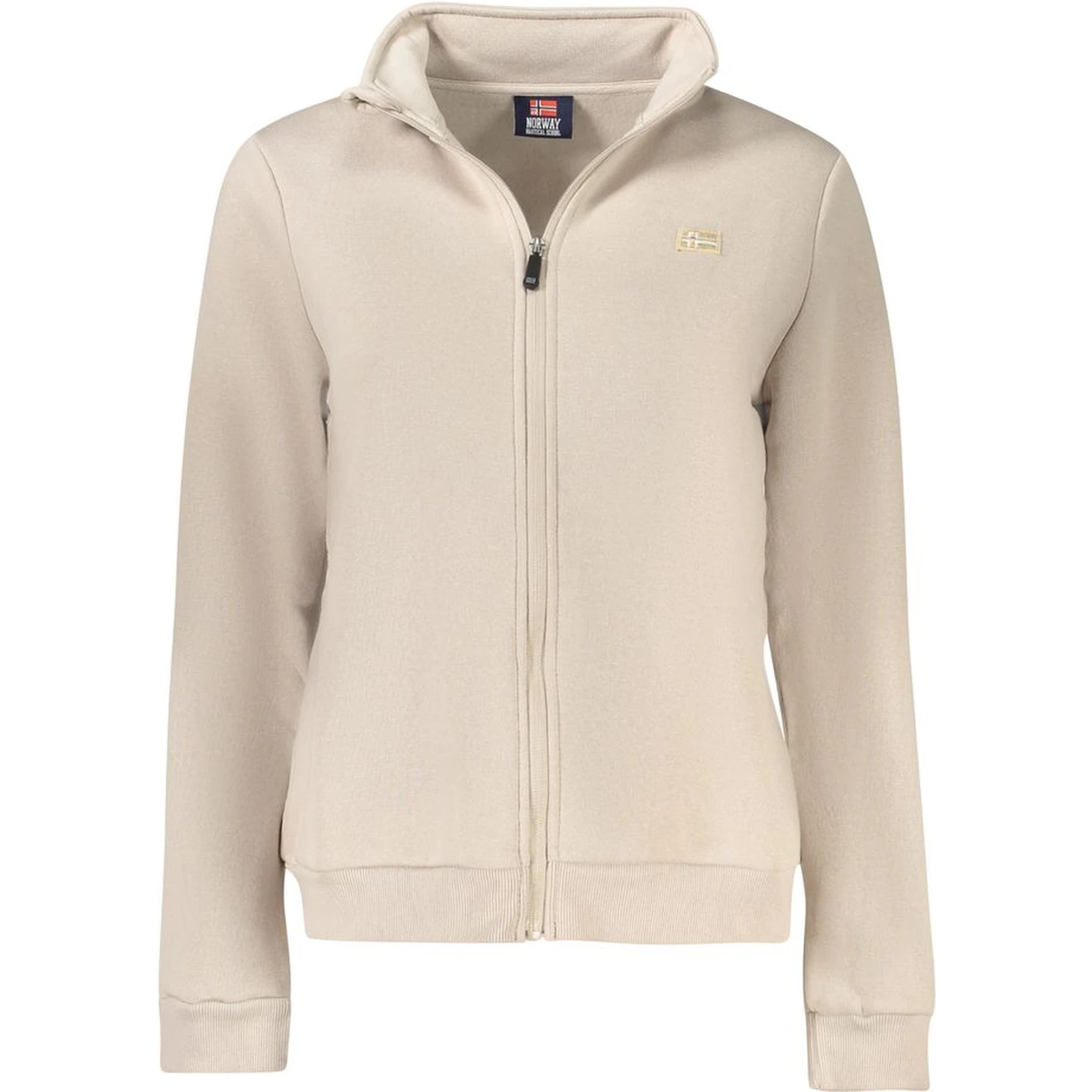 Beige Cotton Women Sweatshirt