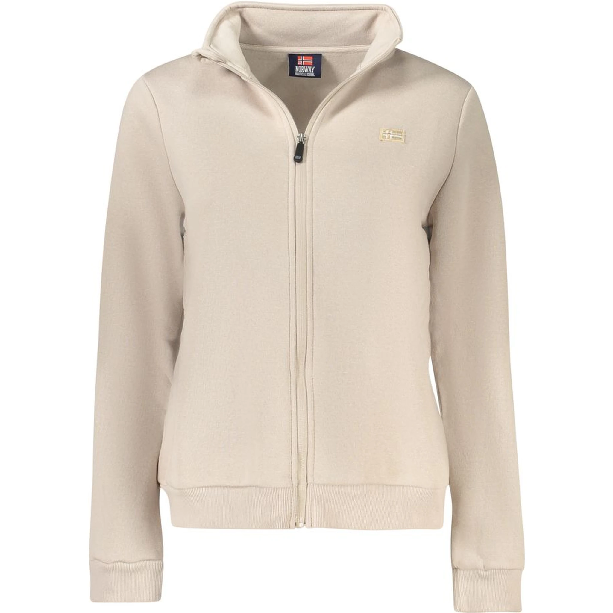 Beige Cotton Women Sweatshirt