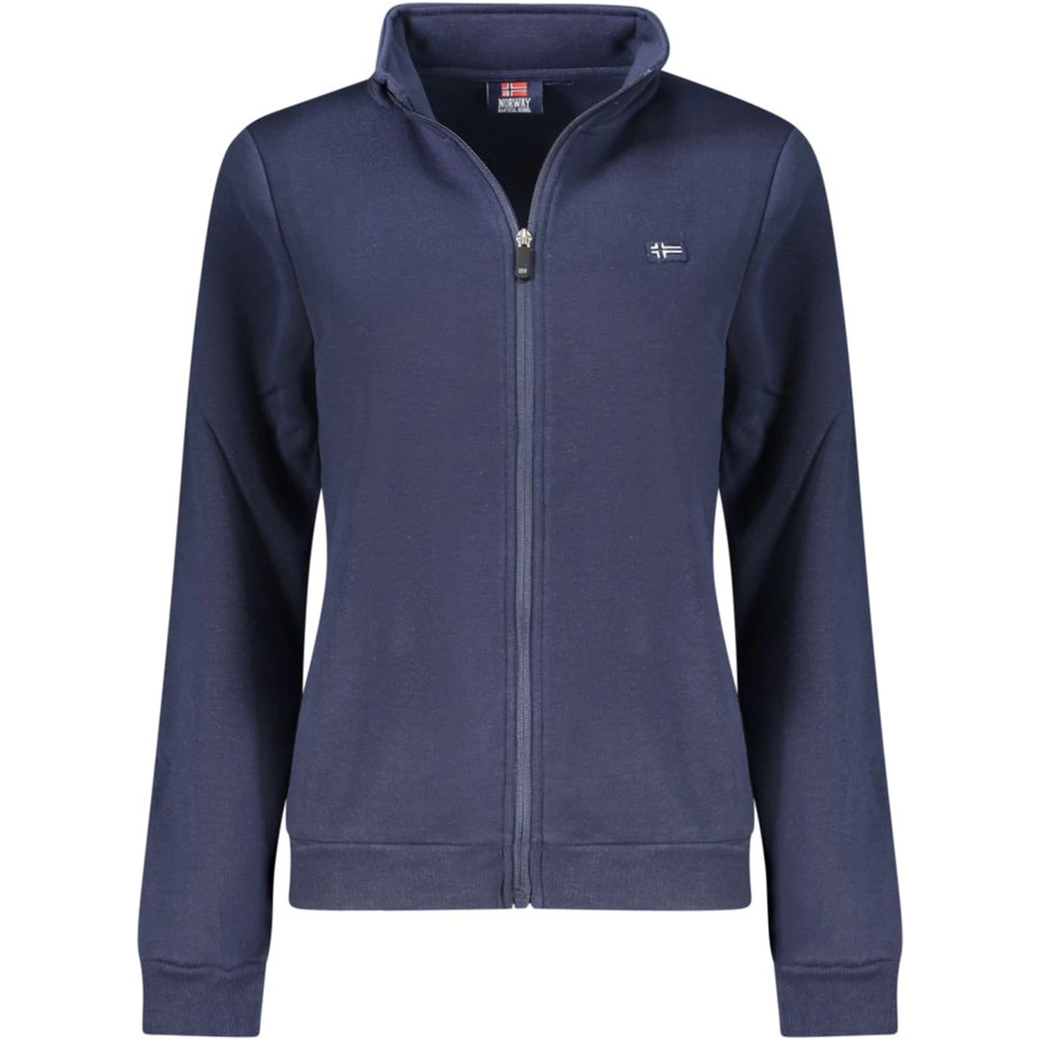 Blue Cotton Women Sweatshirt
