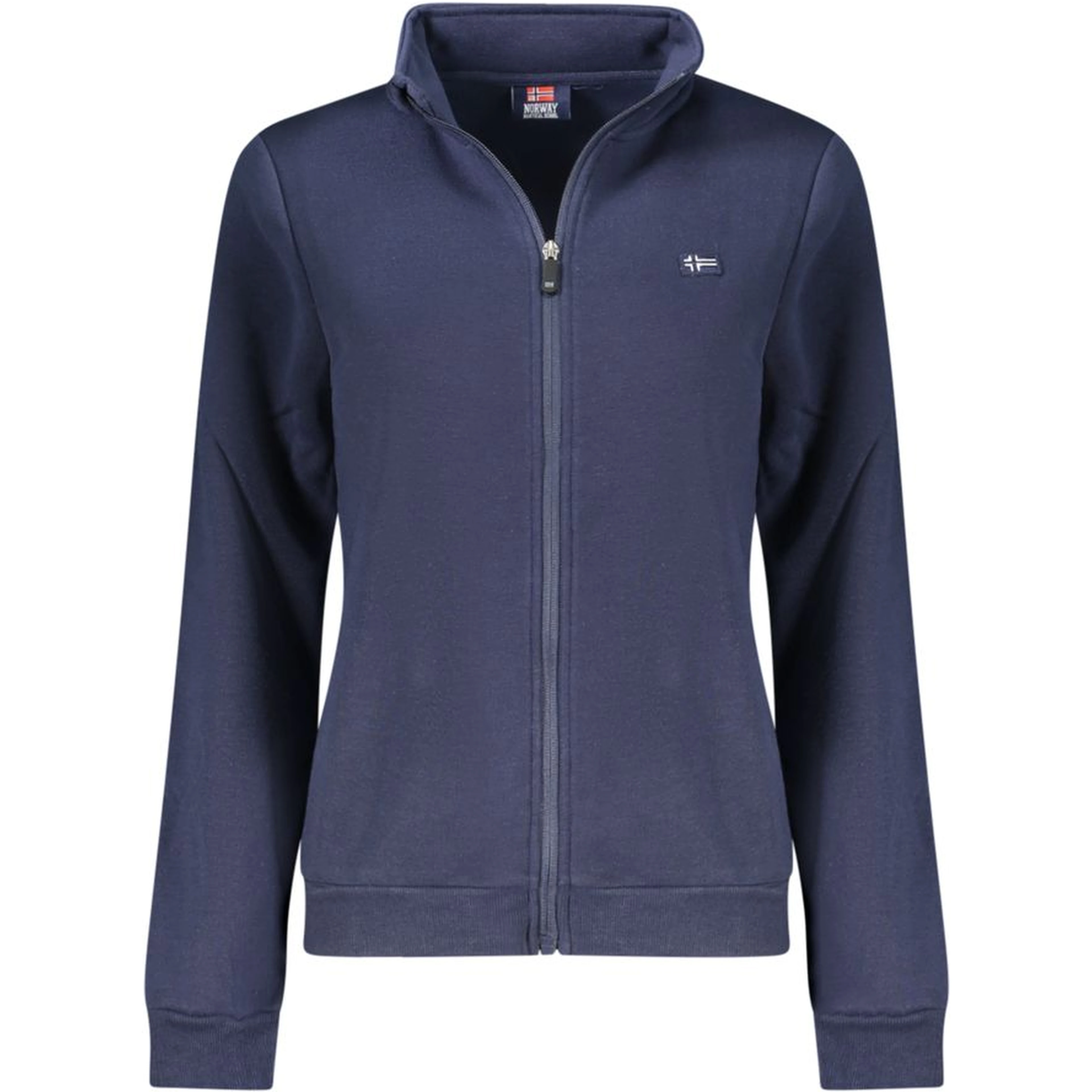 Blue Cotton Women Sweatshirt