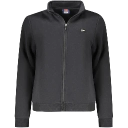 Black Cotton Women Sweatshirt