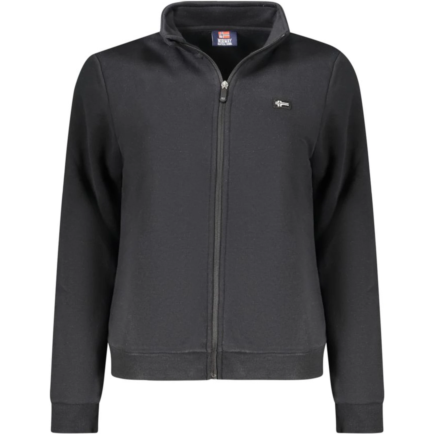 Black Cotton Women Sweatshirt