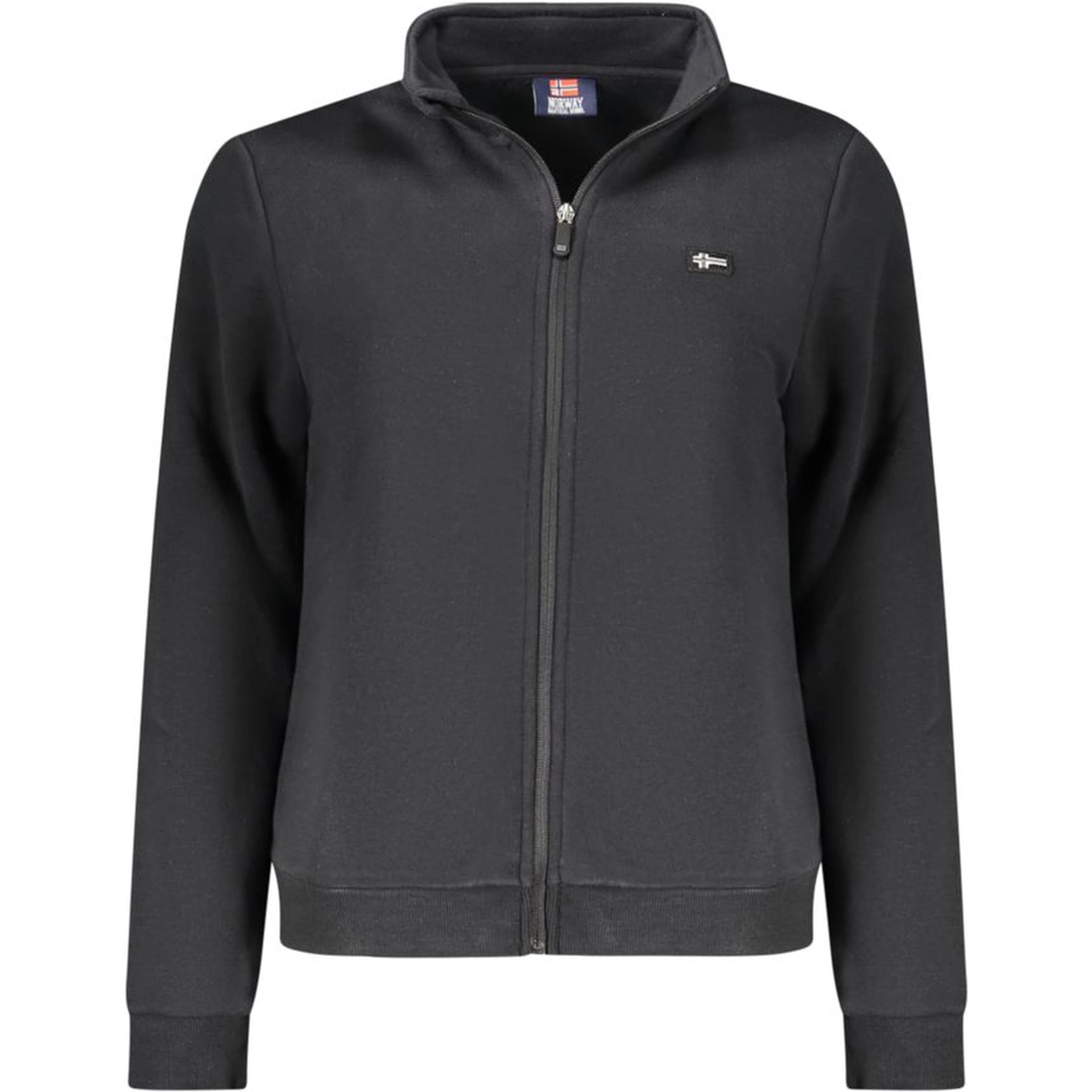 Black Cotton Women Sweatshirt