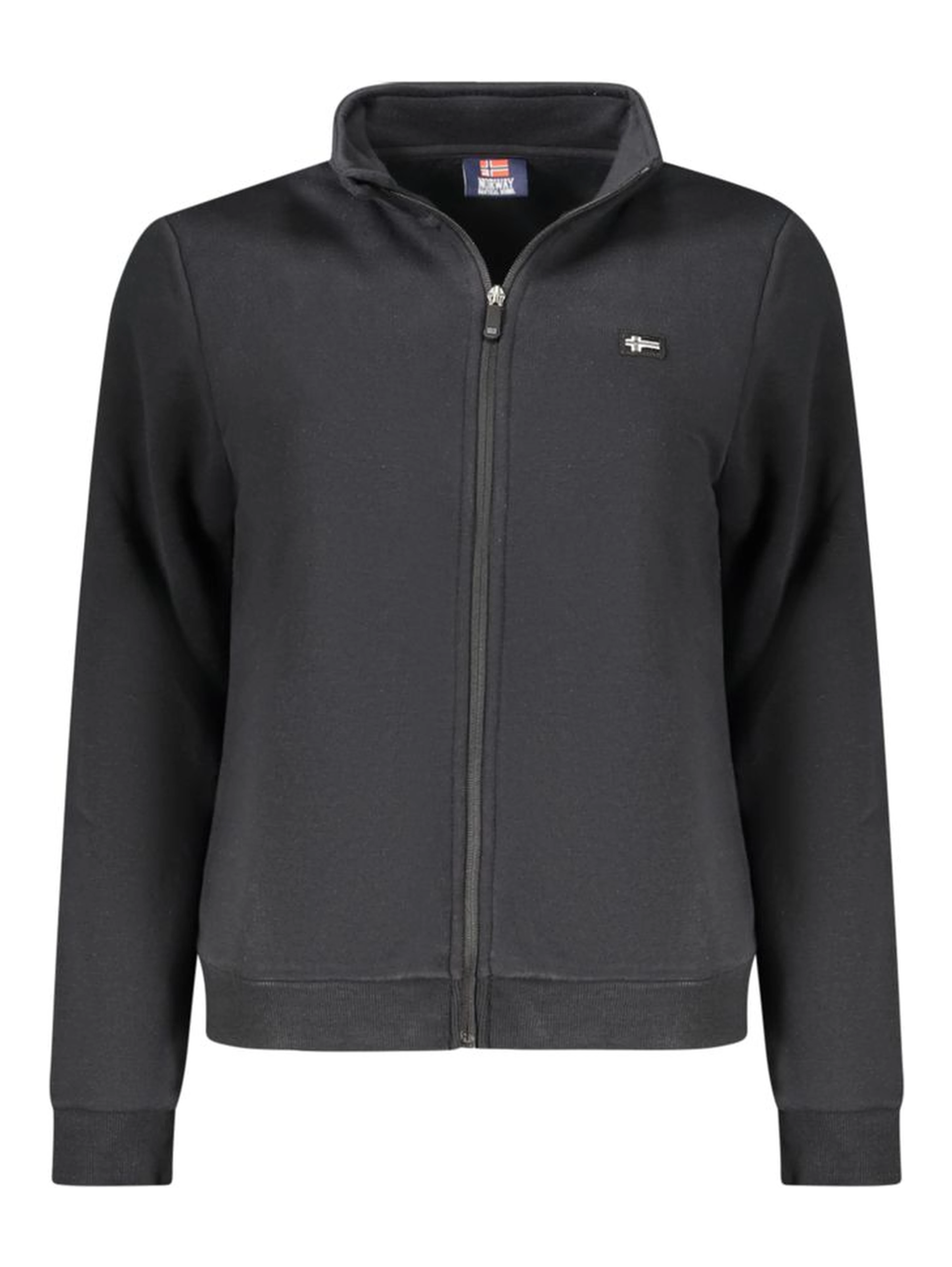 Black Cotton Women Sweatshirt