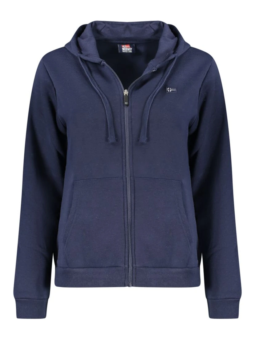 Blu Cotton Women Sweatshirt