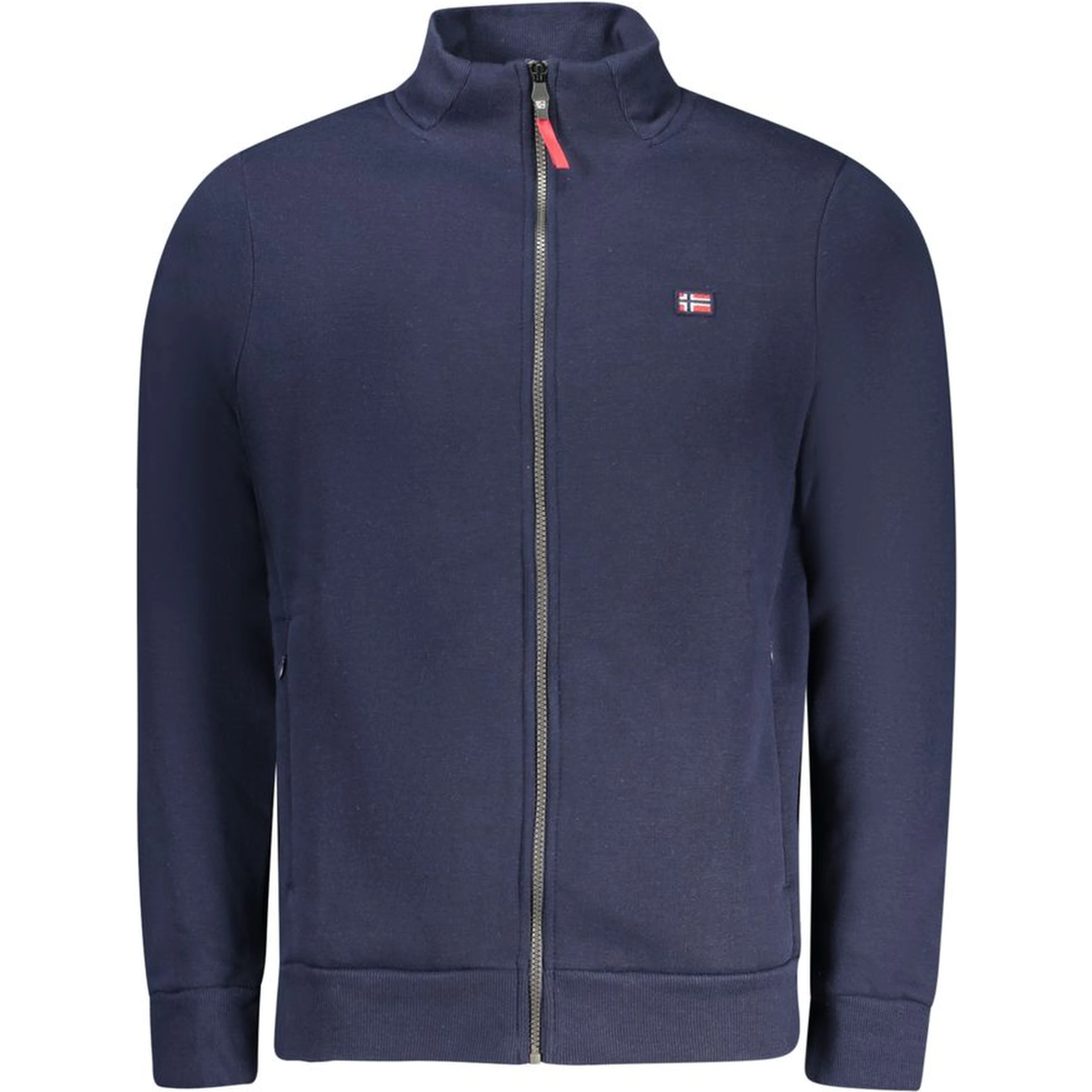 Blue Cotton Men Sweatshirt