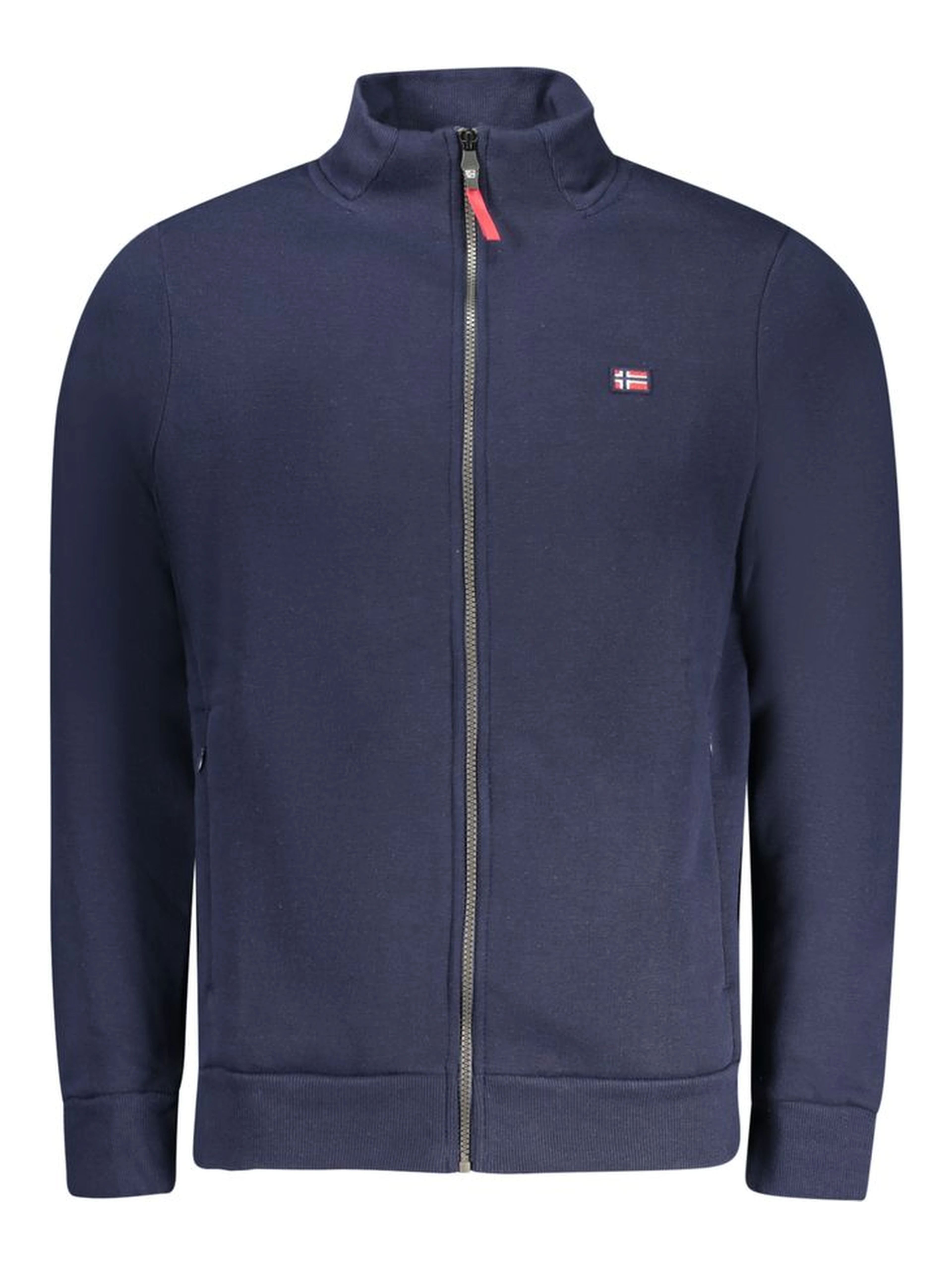 Blue Cotton Men Sweatshirt