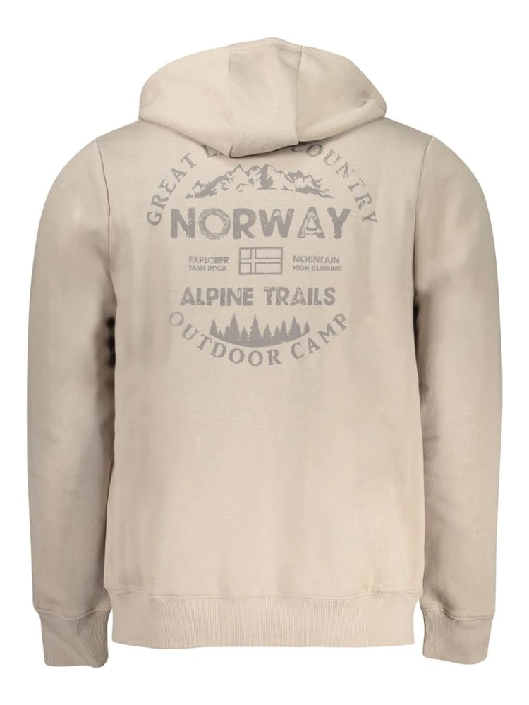 Beige Cotton Men's Hoodie Sweatshirt alternative