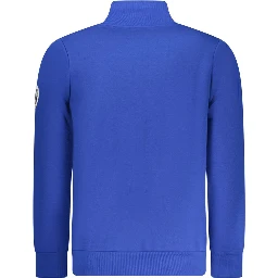 Blue Cotton Men's Sweatshirt