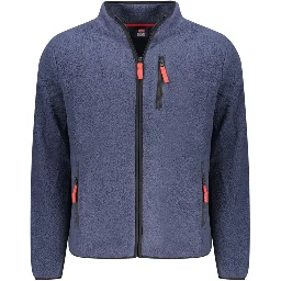 Blue Polyester Men's Sweatshirt