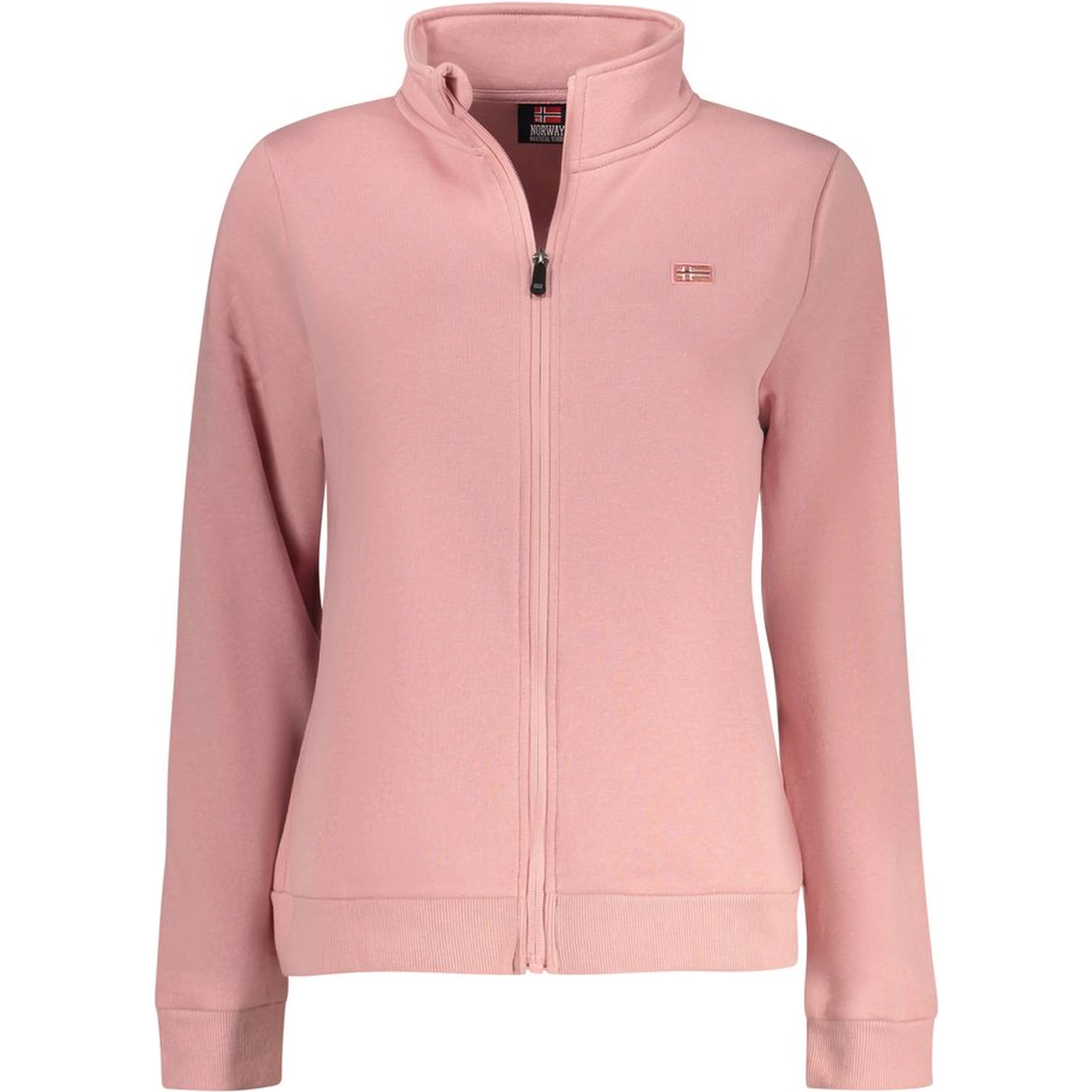 Pink Cotton Women Sweatshirt
