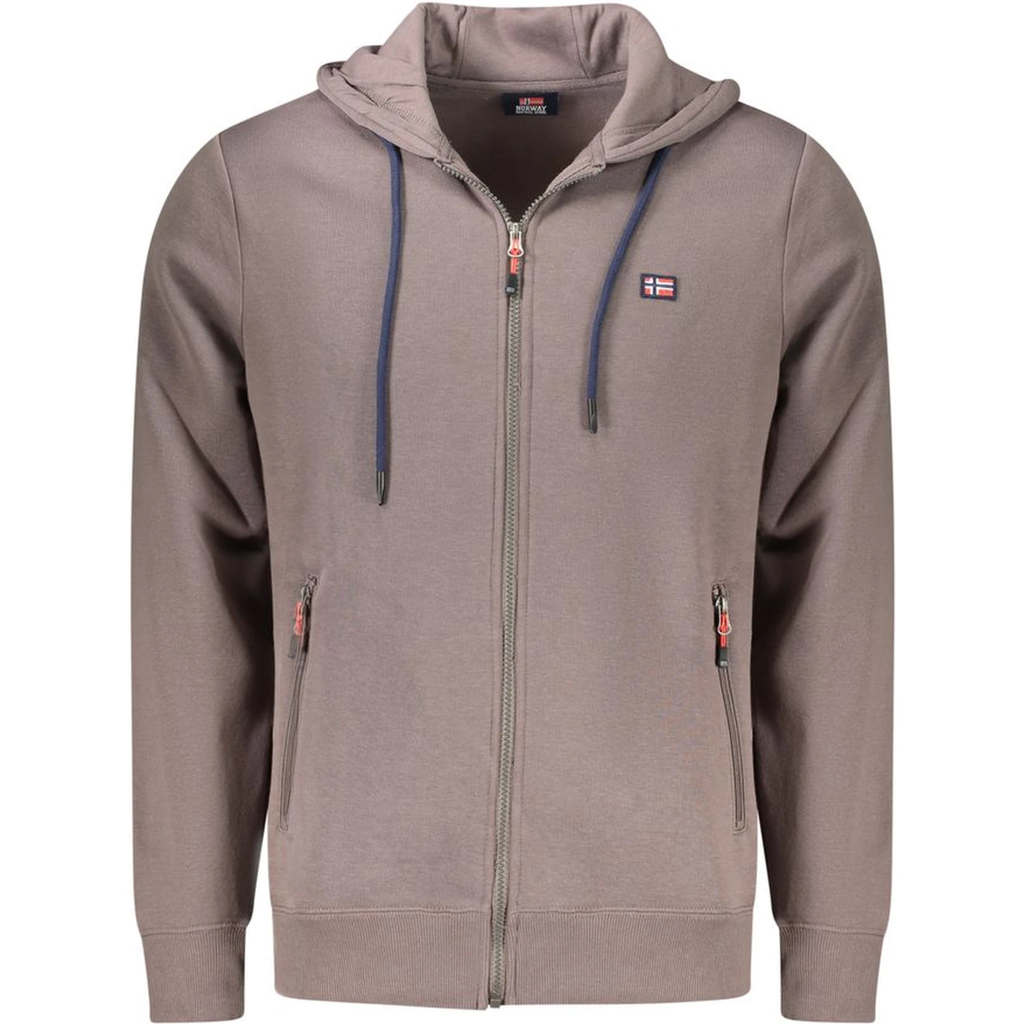 Marrone Cotton Men's Hooded Sweatshirt