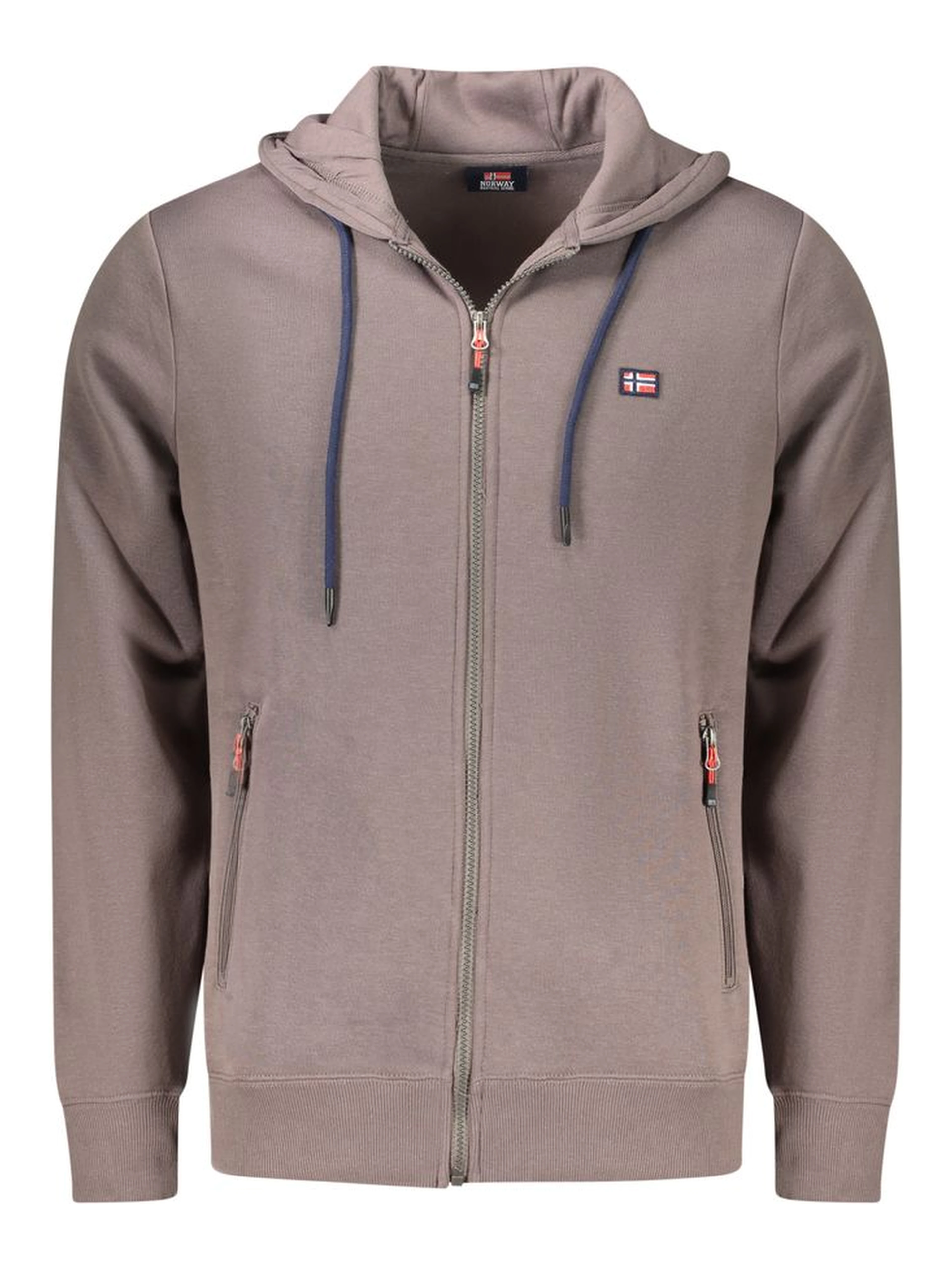 Marrone Cotton Men's Hooded Sweatshirt