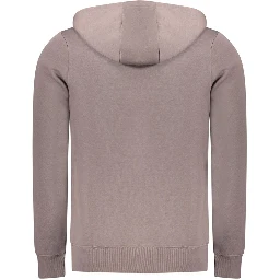 Marrone Cotton Men's Hooded Sweatshirt