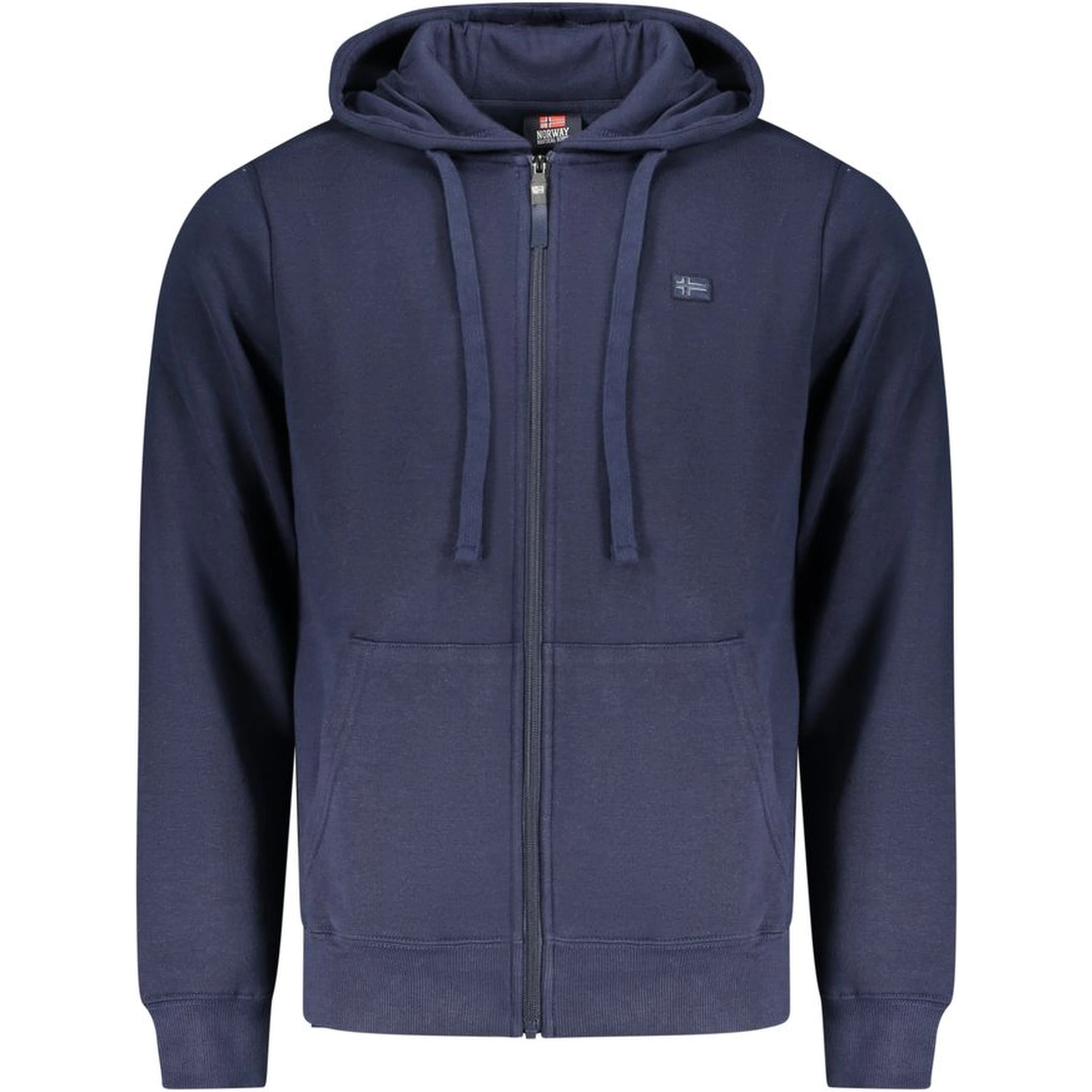 Blue Cotton Men's Hoodie Sweatshirt