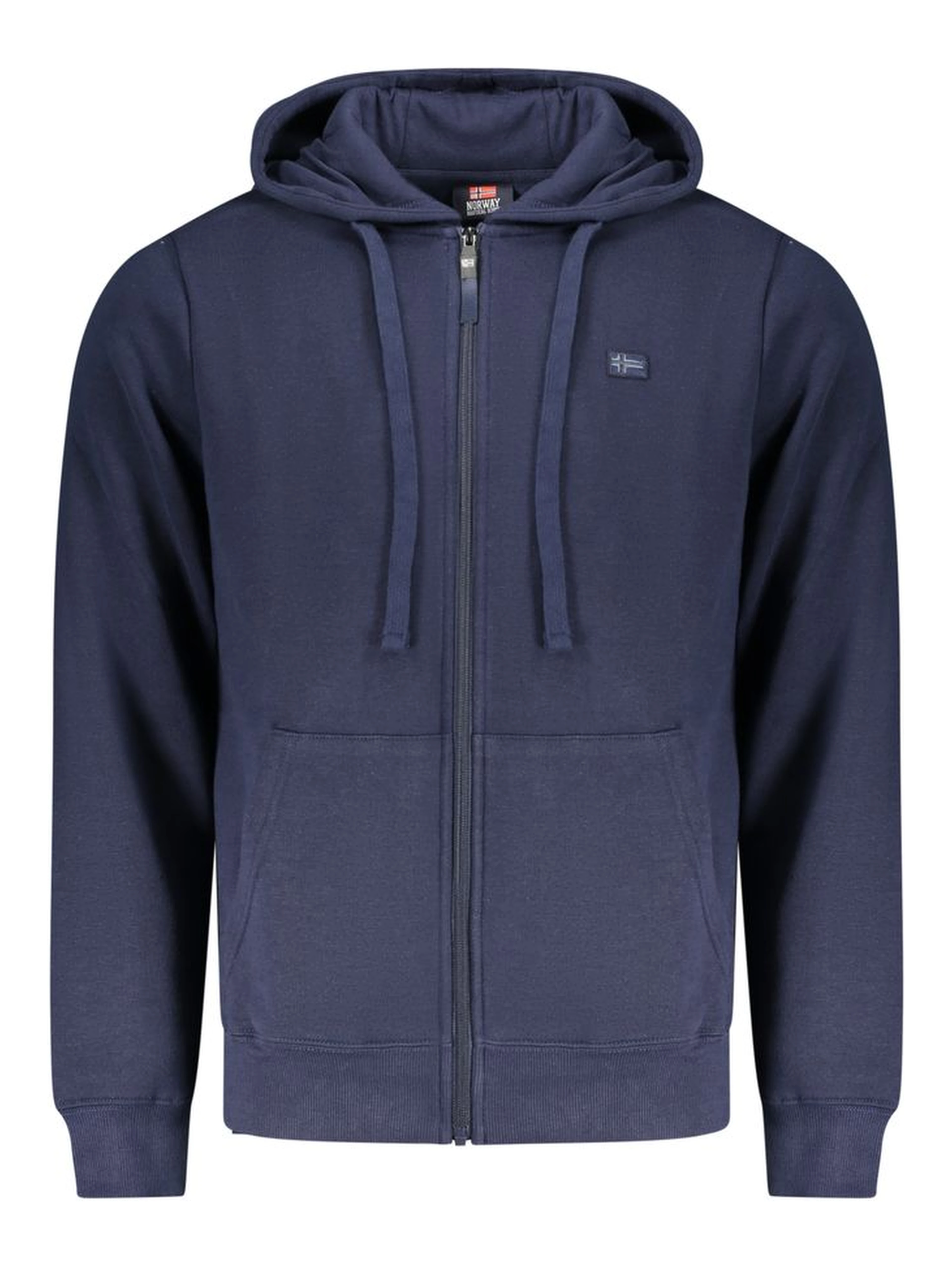 Blue Cotton Men's Hoodie Sweatshirt