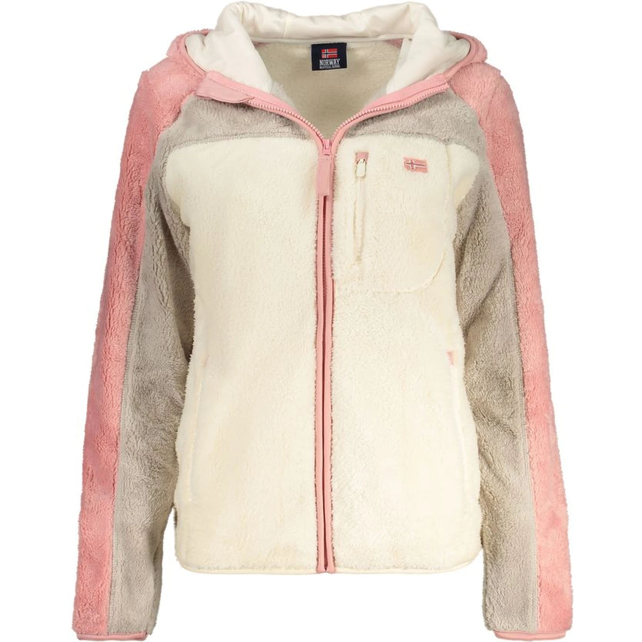 White Polyester Women's Hoodie