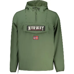 Green Polyester Jackets & Coat