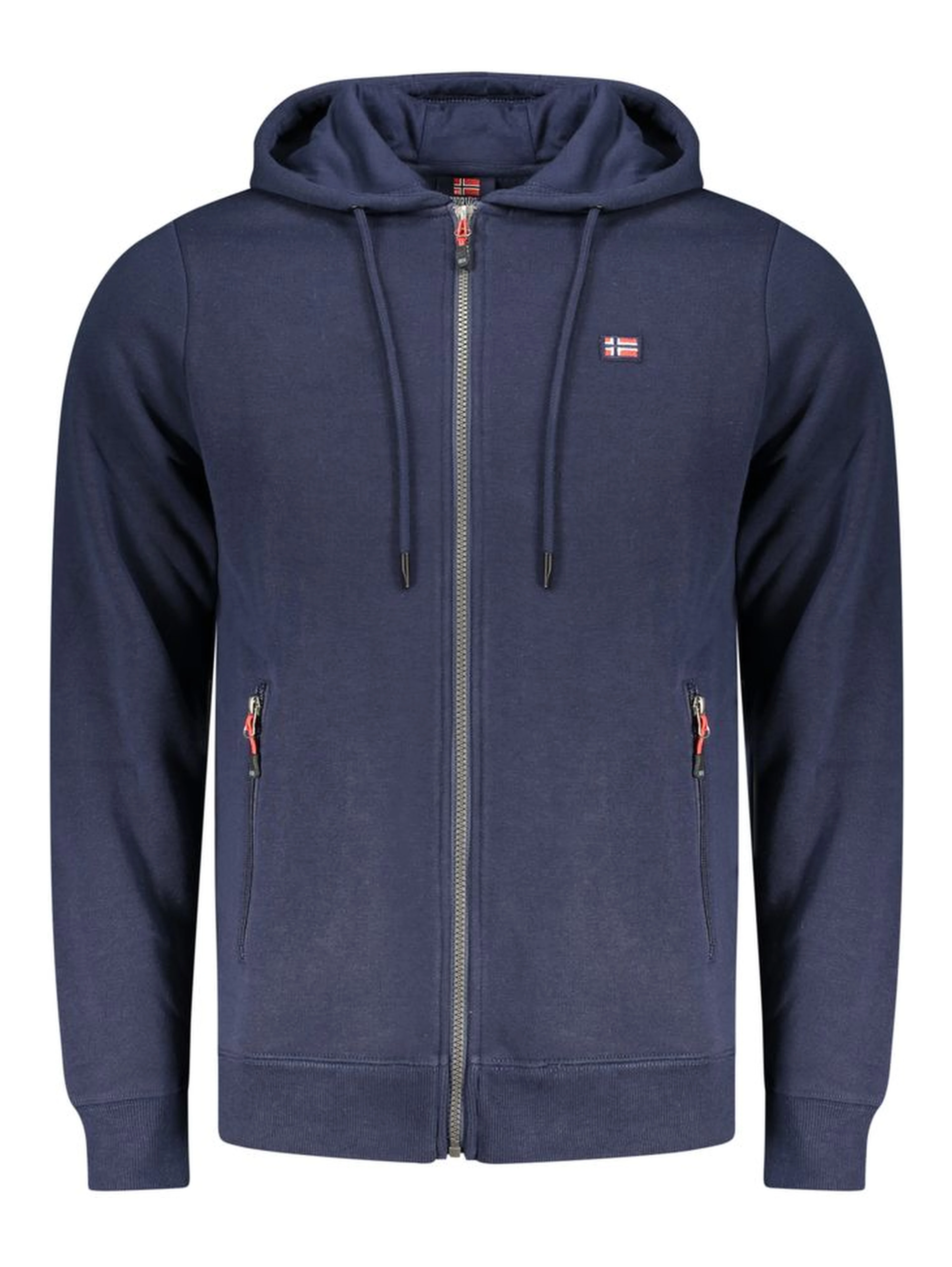 Blue Cotton Men's Hoodie