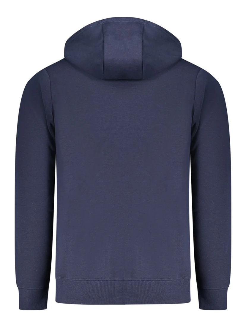 Blue Cotton Men's Hoodie