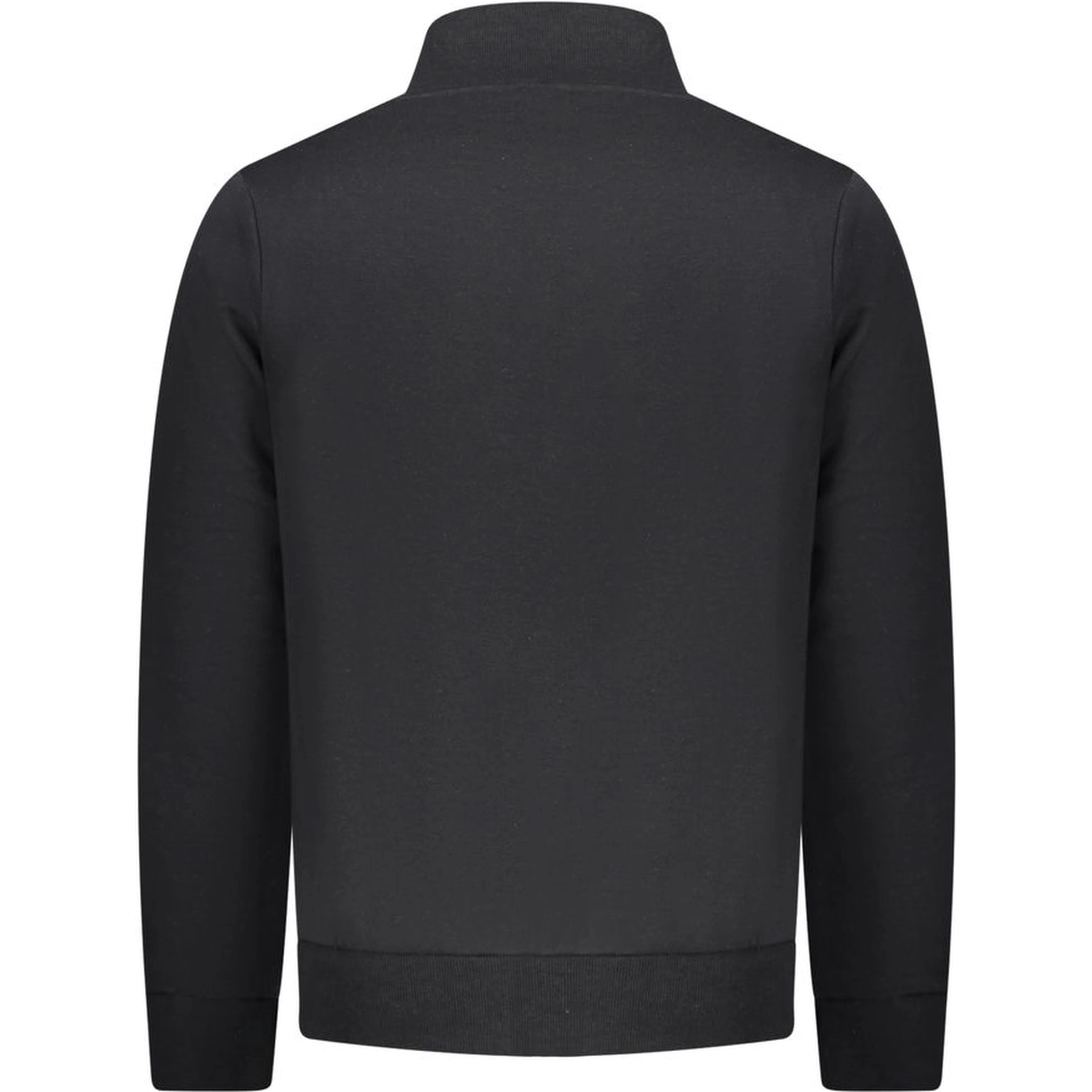 Black Cotton Men Sweatshirt