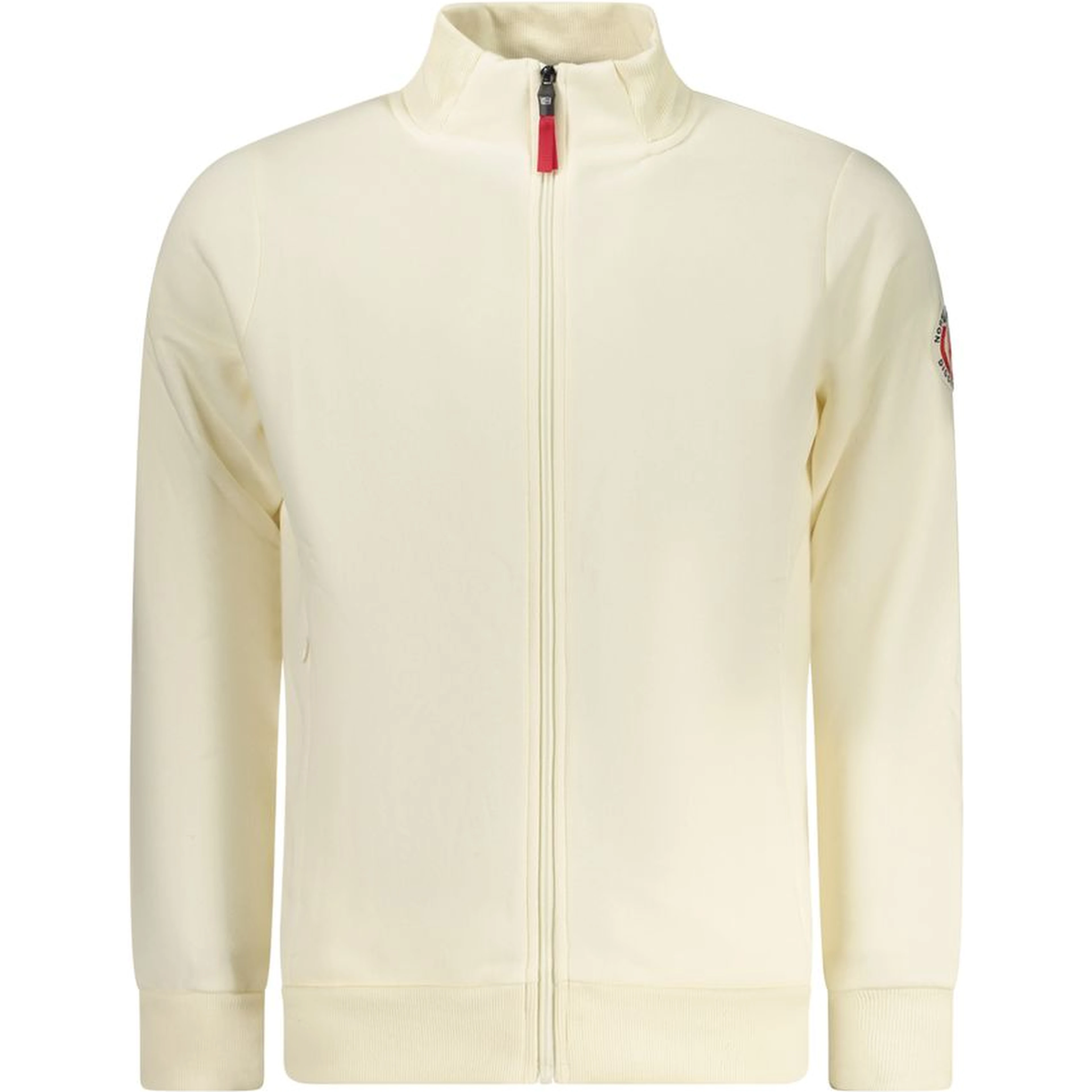 White Cotton Men Sweatshirt