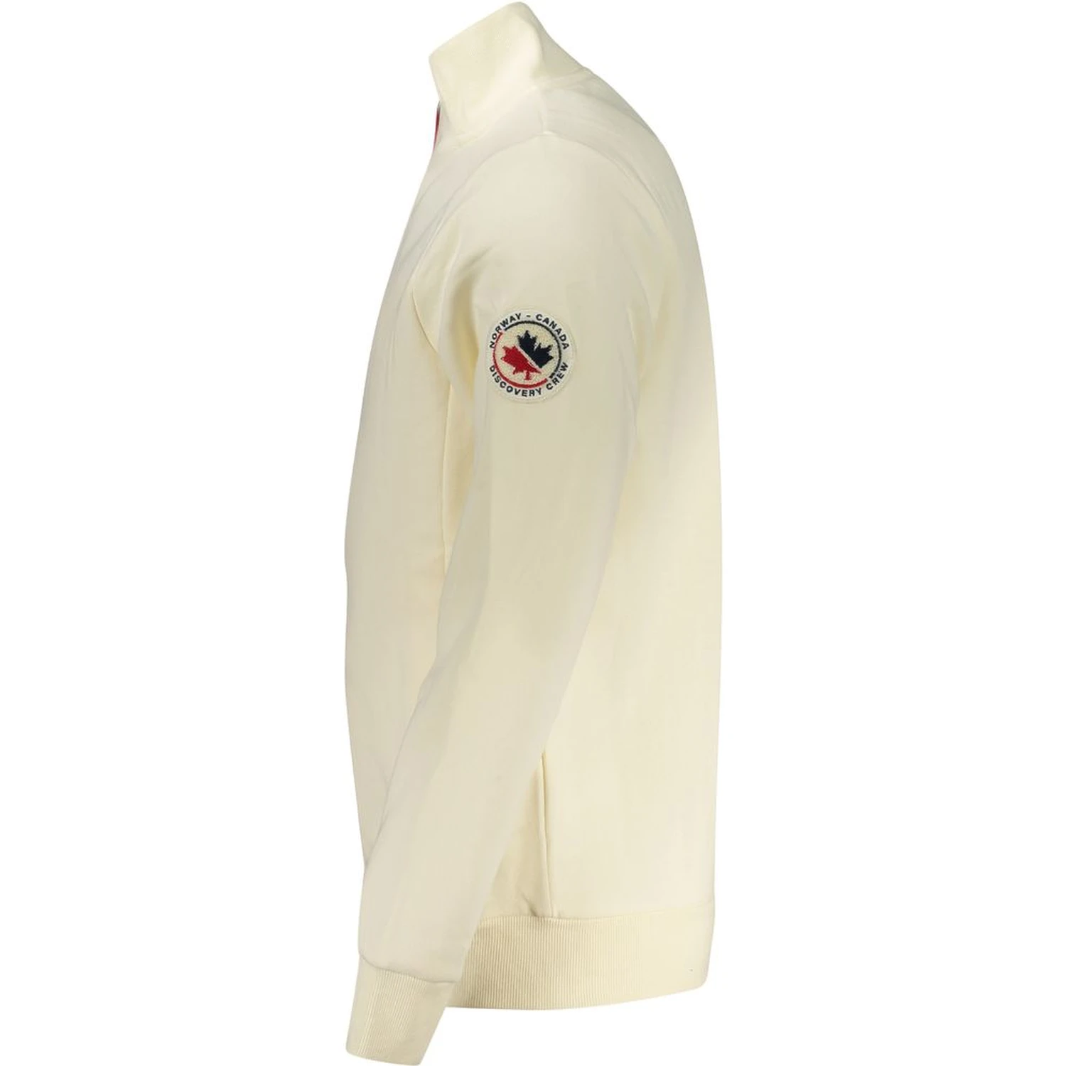 White Cotton Men Sweatshirt