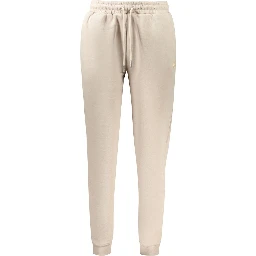 Beige Cotton Women Sweatpant
