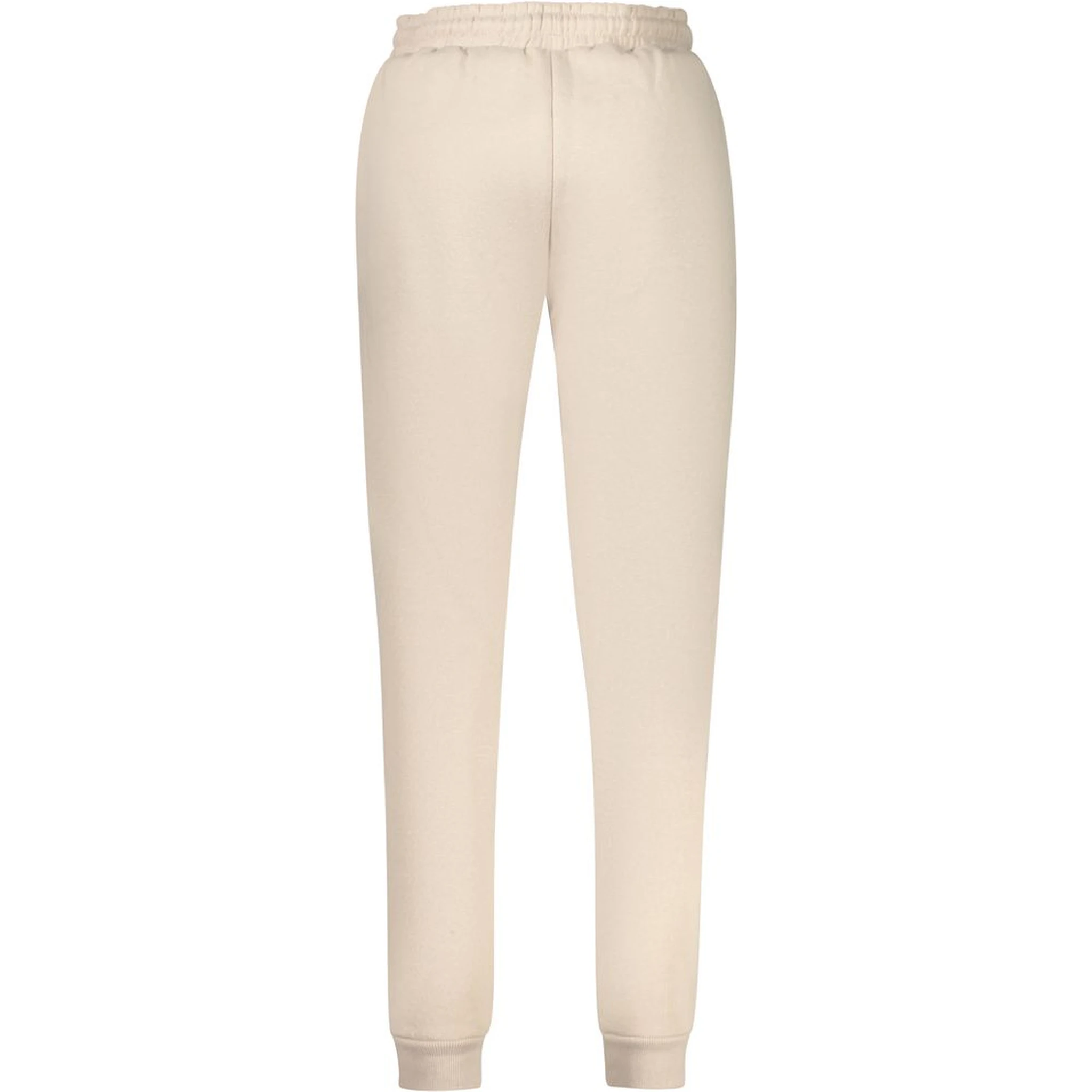 Beige Cotton Women Sweatpant