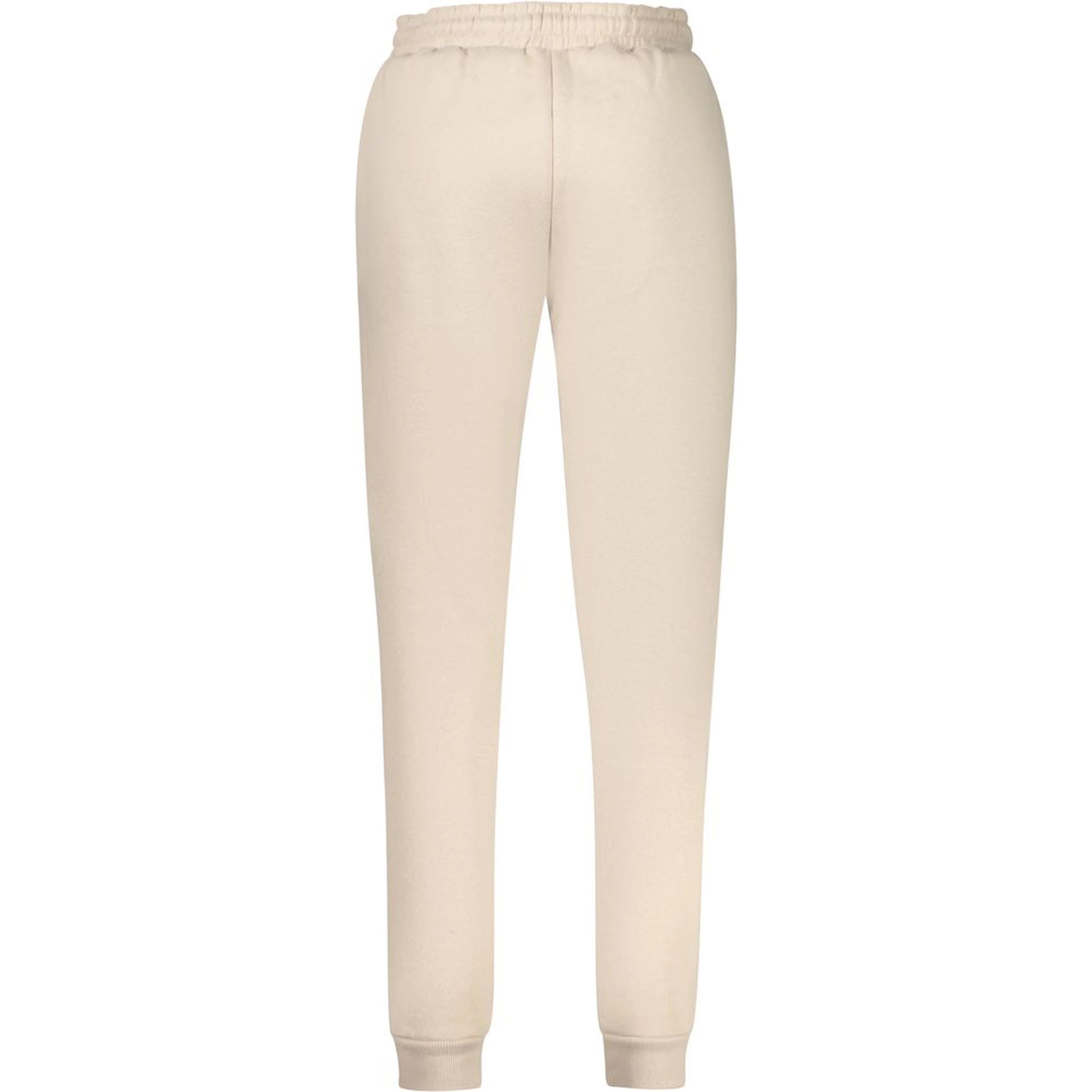 Beige Cotton Women Sweatpant