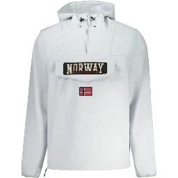 Grigio Polyester Men's Jacket