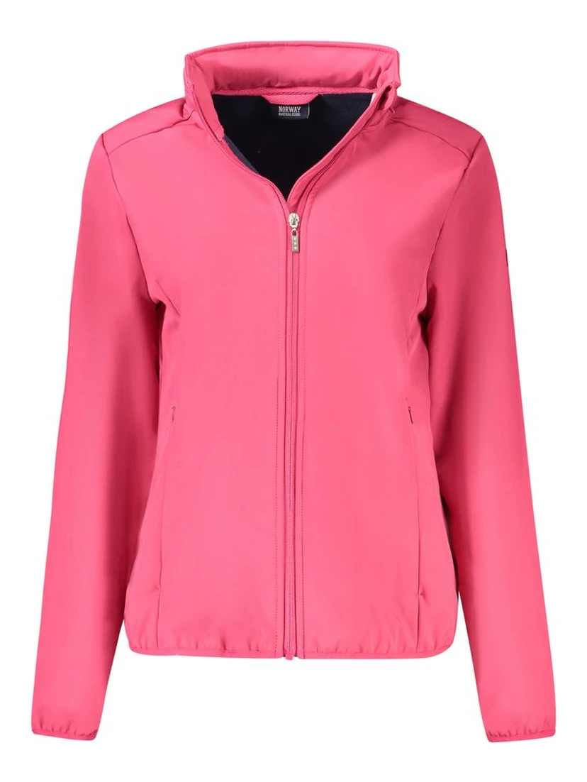 Pink Polyester Jackets & Coat