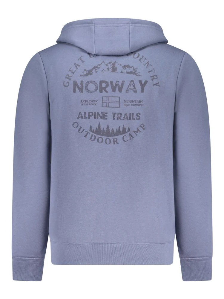 Blue Cotton Men's Hoodie Sweatshirt alternative