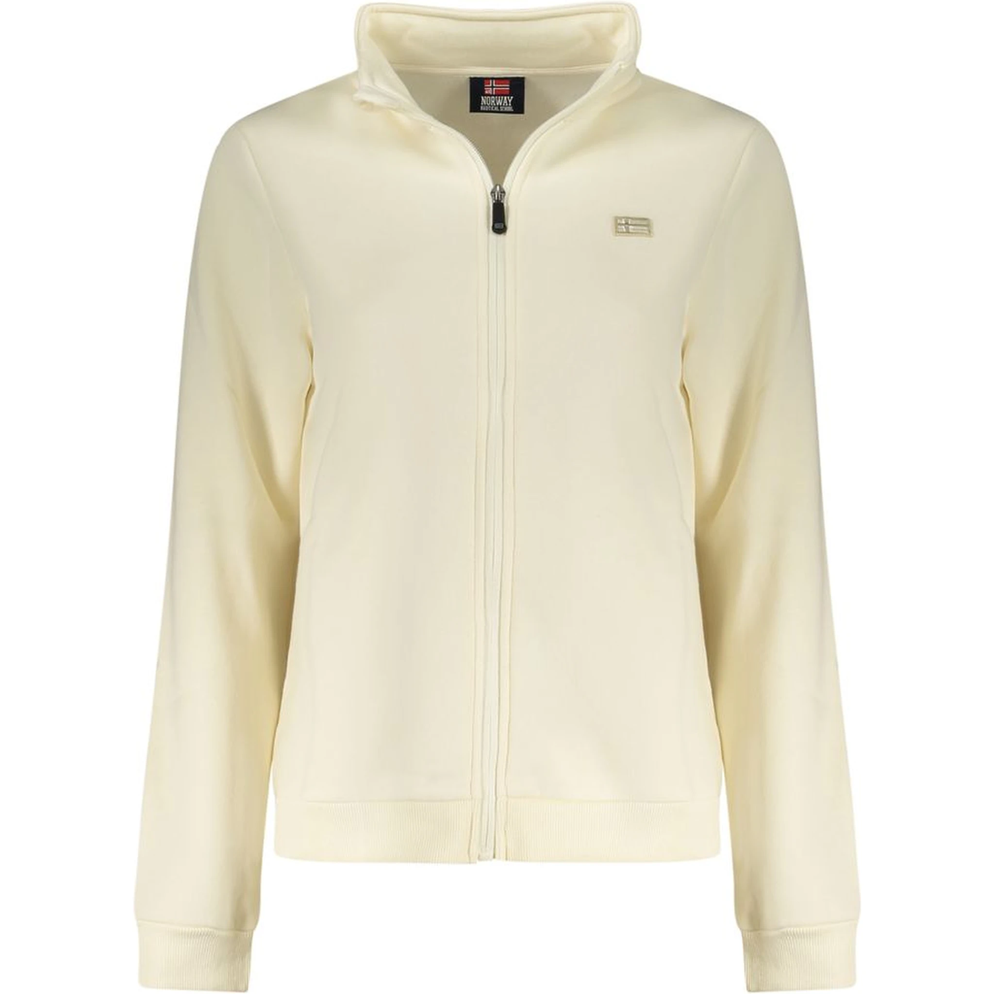 White Cotton Women Sweatshirt