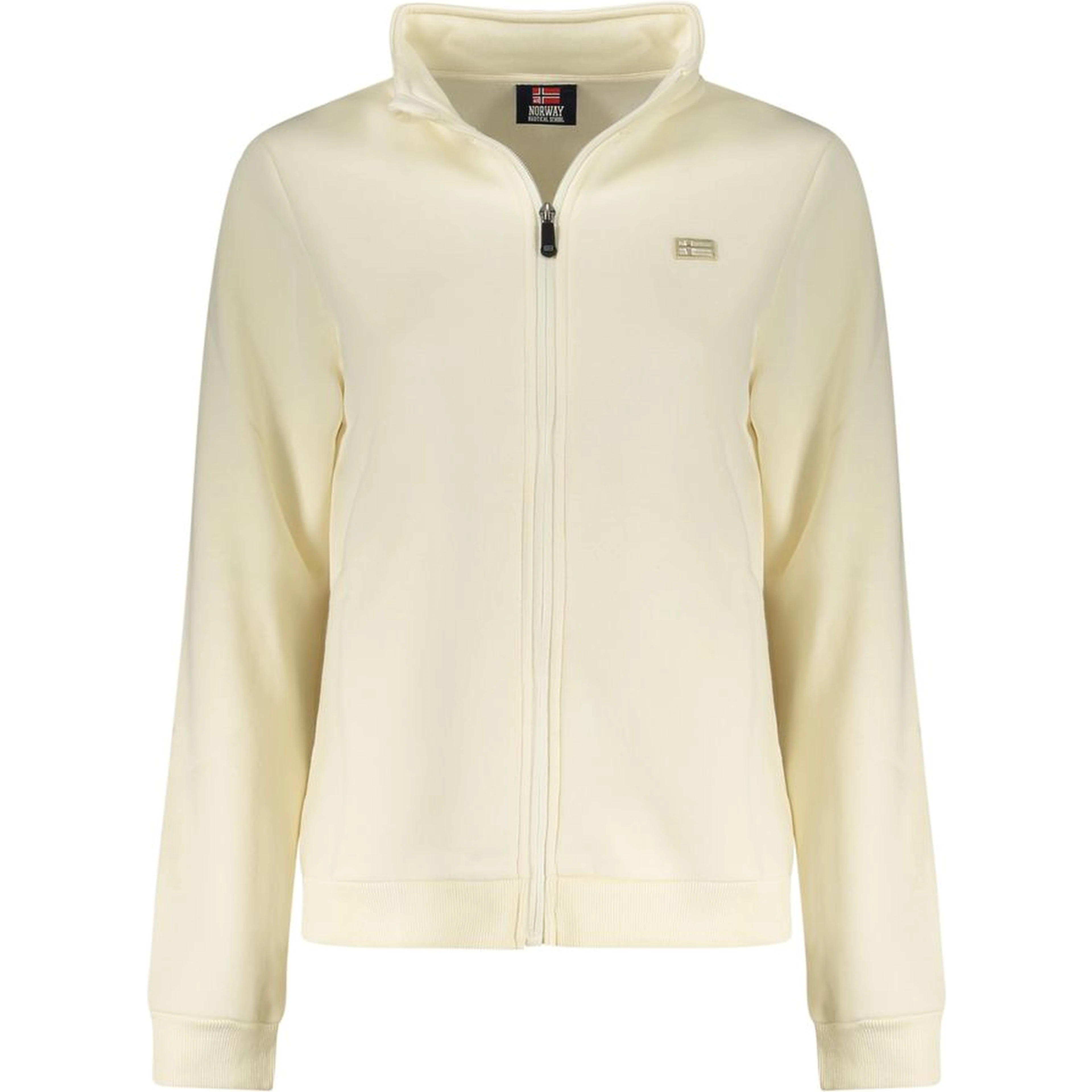White Cotton Women Sweatshirt