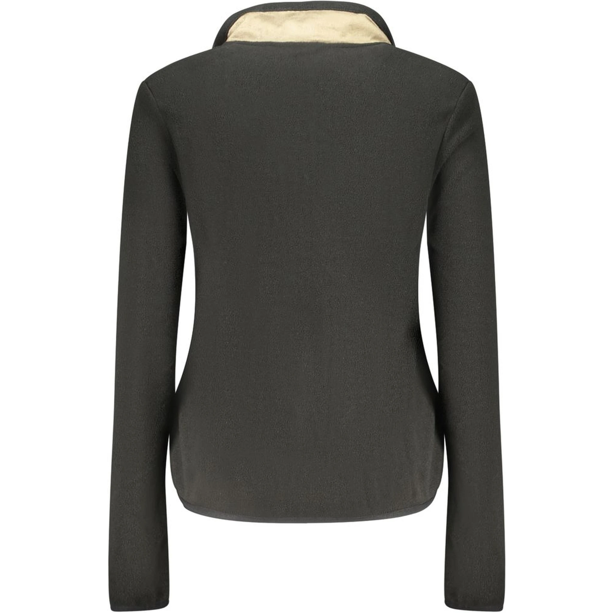 Black Polyester Women Sweatshirt