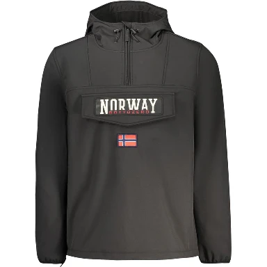 Black Polyester Men's Jacket