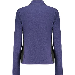 Blue Polyester Women Sweatshirt