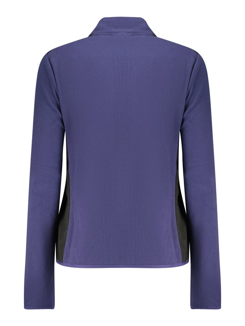 Blue Polyester Women Sweatshirt