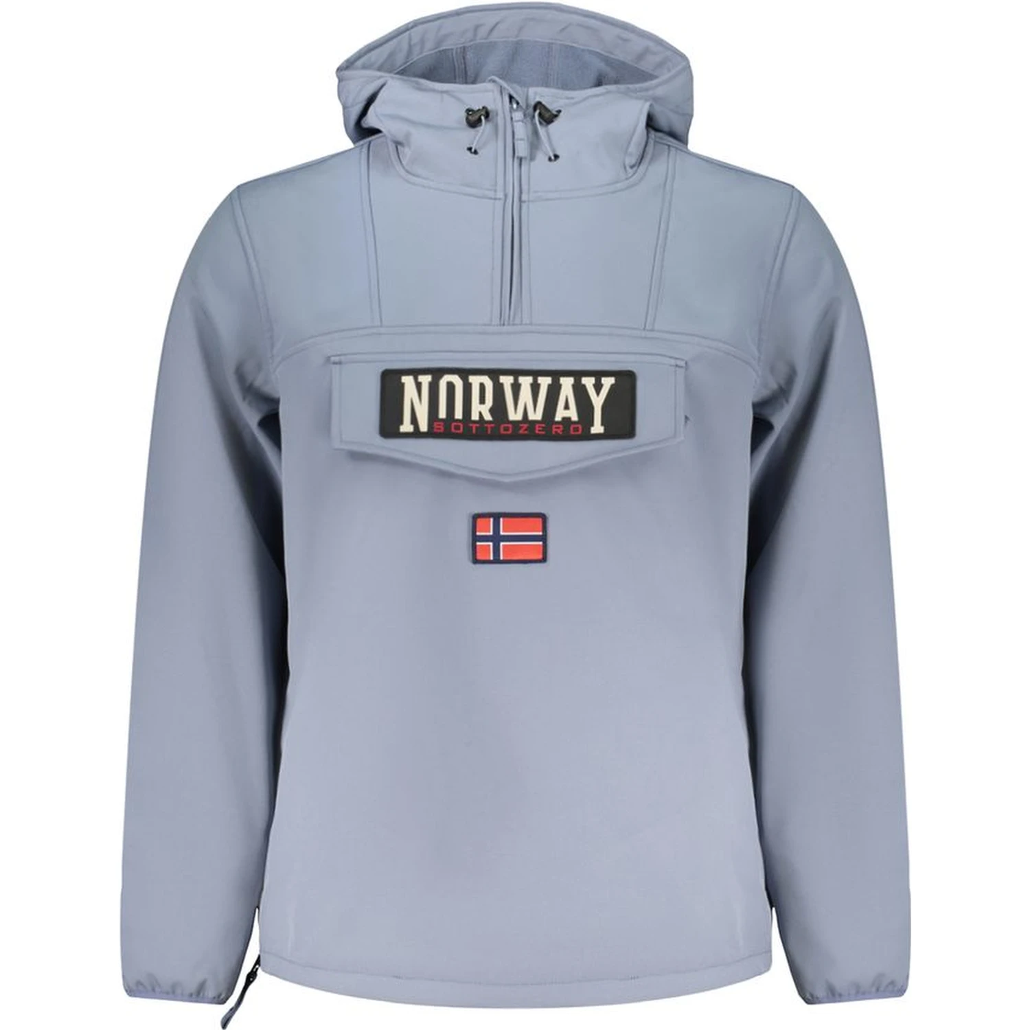Blue Polyester Men's Jacket