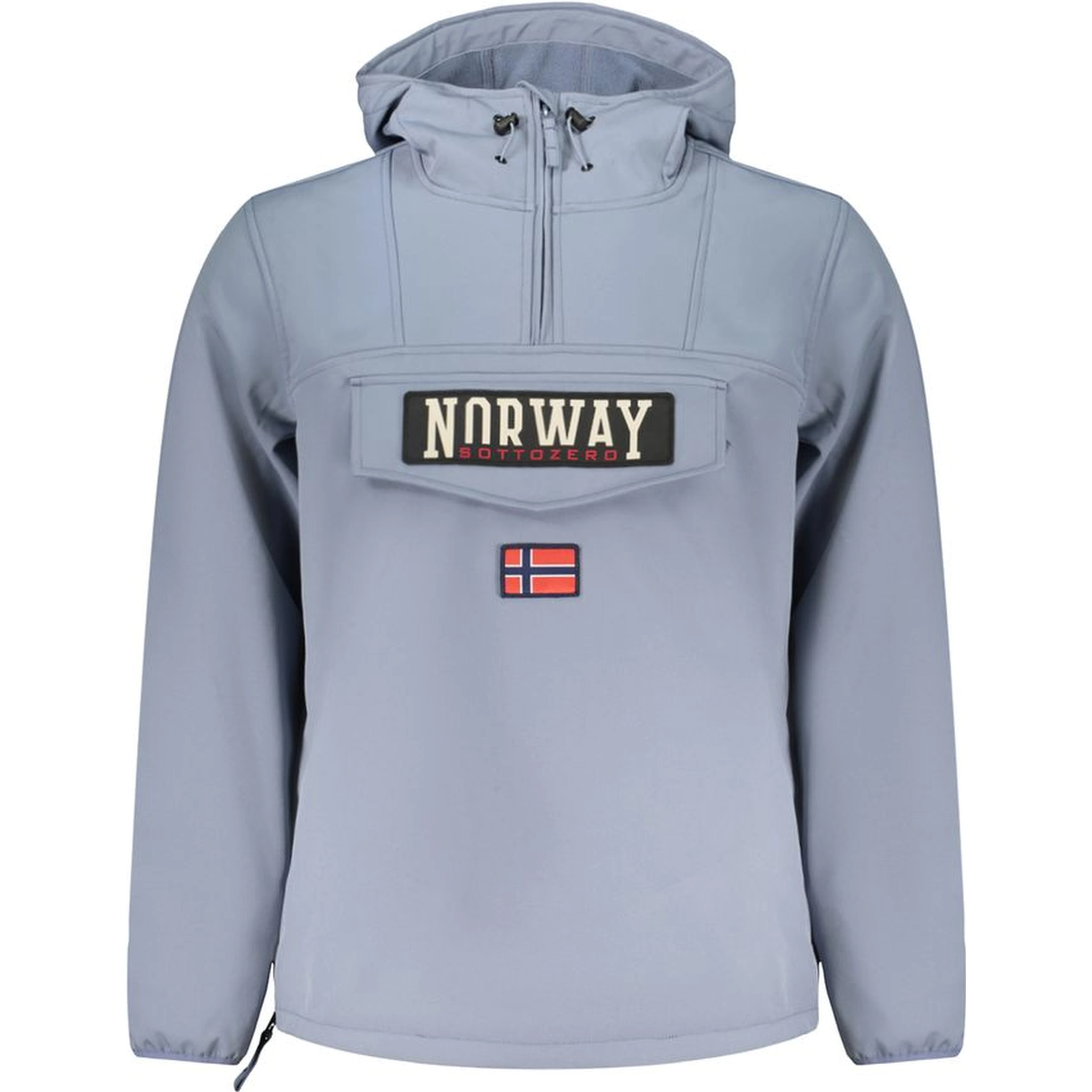 Blue Polyester Men's Jacket