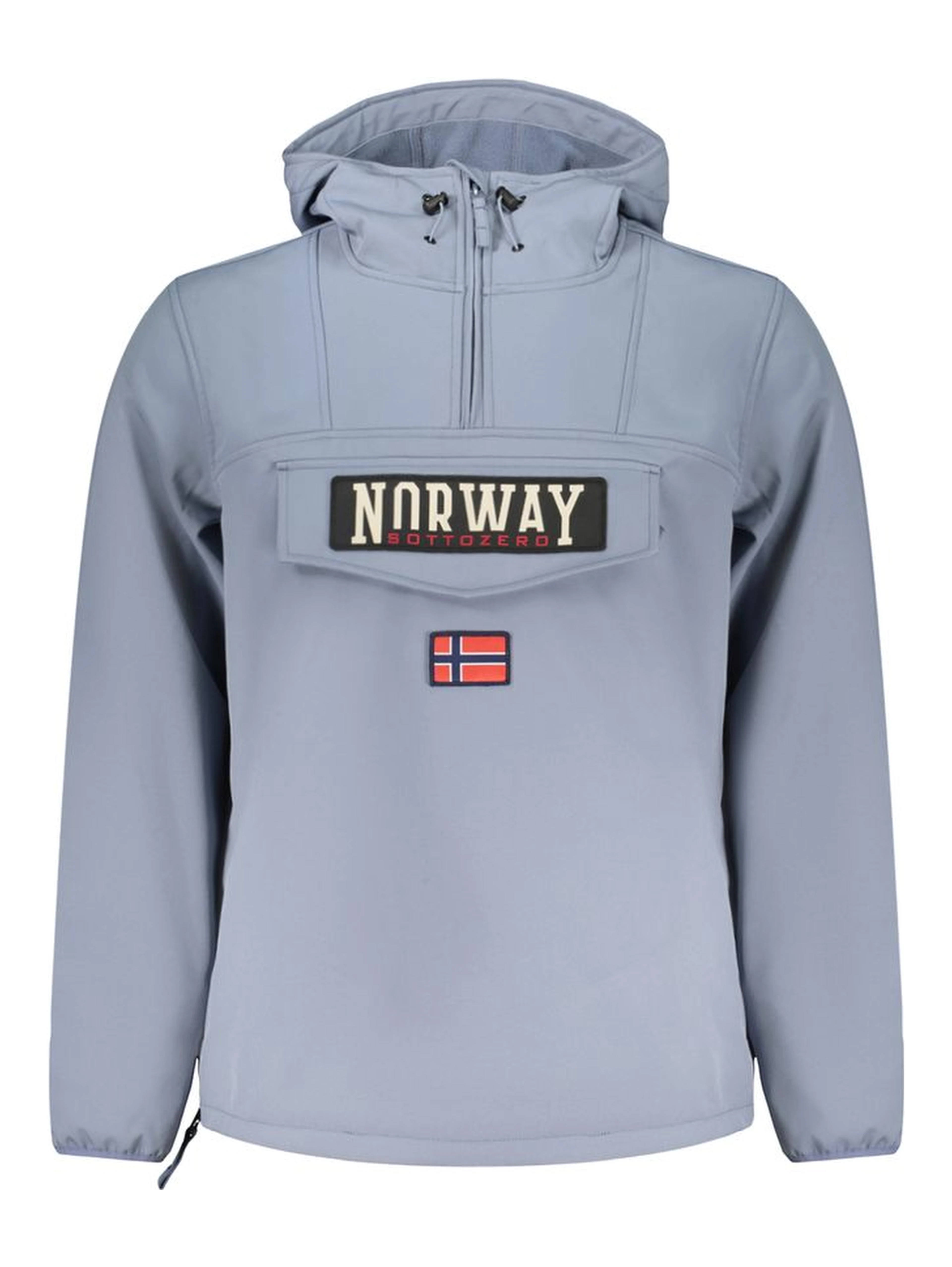 Blue Polyester Men's Jacket